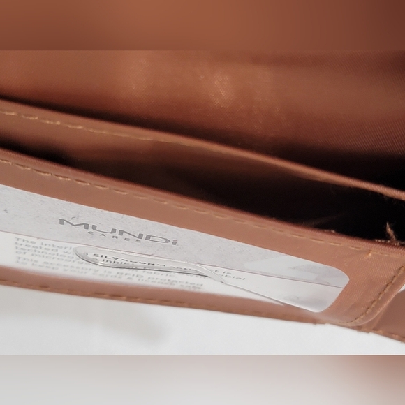 Mundi Womens Brown Mini Safe Keeper Bifold Wallet With RFID Blocking Technology - Picture 10 of 12